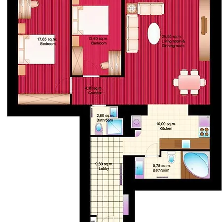Location In The Heart Of The City, 2 Bedrooms, 2 Bathrooms